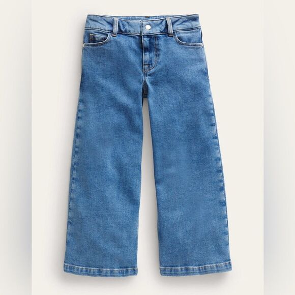 Mini BODEN Wide Leg Pants blue size 10Y NWT in packaging - Picture 1 of 7